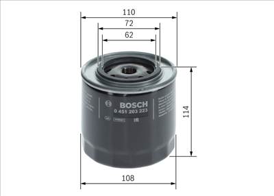 olajszűrő BOSCH 0 451 203 223 for FORD, VW, AUDI, SEAT, …