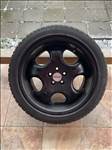  5x100 lyukosztású 17" Aluett alufelni szett, rajta 225/45 Barum Polaris3 téli gumi