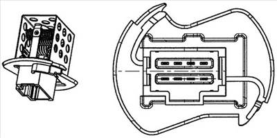 MAHLE ABR 90 000P - ellenállás, belső tér szellőzés NISSAN OPEL RENAULT VAUXHALL