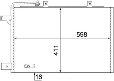 MAHLE AC 370 000S - klíma kondenzátor MERCEDES-BENZ