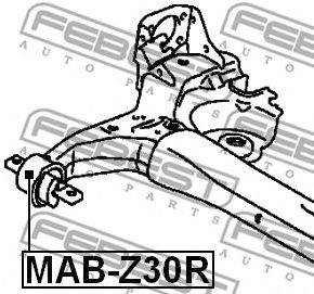 FEBEST MAB-Z30R - csapágy, tengelytest MITSUBISHI