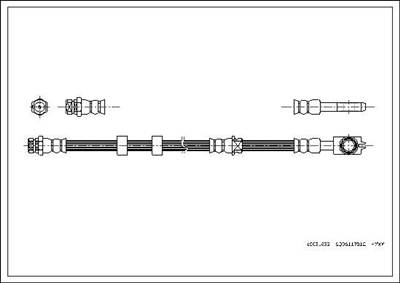 fékcső CORTECO 19031632 for VW, SEAT, SKODA