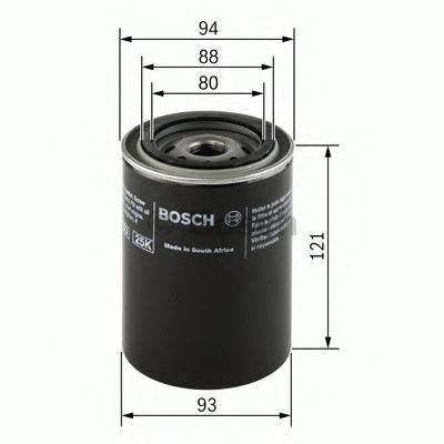 BOSCH 0 986 452 064 - olajszűrő DAIHATSU HOLDEN ISUZU MAZDA METROCAB OPEL SUZUKI VAUXHALL