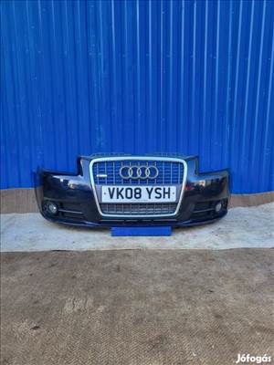 Audi A3 8P 2004-08 gyári S-Line 8P4807437D első lökhárító fekete