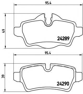 BREMBO P 06 052 - fékbetét MINI