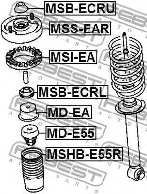 FEBEST MD-E55 - lengéscsillapító CHRYSLER DODGE EAGLE MITSUBISHI