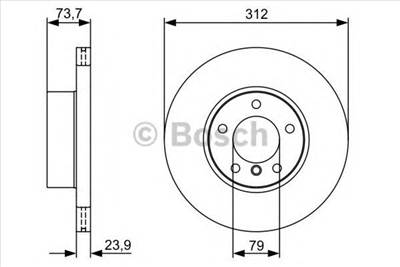 BOSCH 0 986 479 381 - féktárcsa BMW BMW (BRILLIANCE)