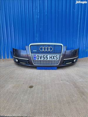 Audi A6 4F C6 gyári 4F0807437E mosós első lökhárító, hűtőrács