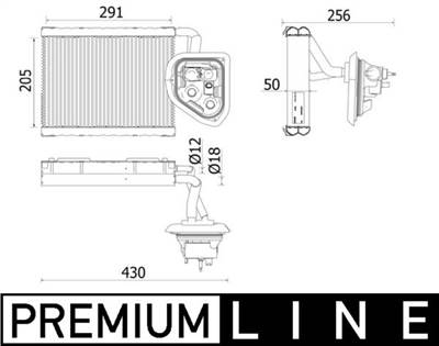 MAHLE AE 159 000P - klíma párologtató BMW BMW (BRILLIANCE)