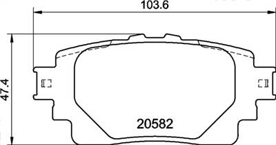 BREMBO P 83 174 - fékbetétkészlet, tárcsafék LEXUS SUZUKI TOYOTA TOYOTA (FAW) TOYOTA (GAC)