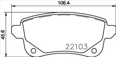 BREMBO P 68 064 - fékbetét MITSUBISHI NISSAN RENAULT