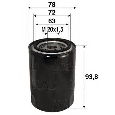 VALEO 586080 - olajszűrő FORD