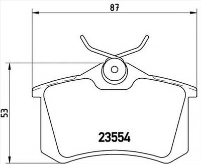 BREMBO P 85 017 - fékbetét AUDI AUDI (FAW) CITROËN MG MG (SAIC) PEUGEOT RENAULT ROEWE (SAIC) SEAT SK