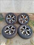  5x114.3 lyukosztású 17" Kia / Hyundai (gyári felni) alufelni, 225/60 újszerű Continental nyári gumi
