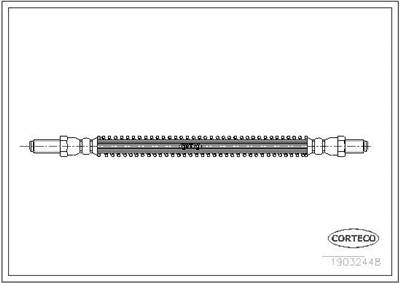 fékcső CORTECO 19032448 for JAGUAR, DAIMLER