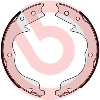BREMBO S 61 542 - kézifék fékpofakészlet CITROËN MITSUBISHI PEUGEOT SUBARU