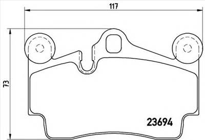 BREMBO P 85 070 - fékbetét AUDI PORSCHE VW