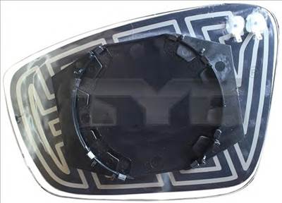 TYC 332-0058-1 - külső visszapillantó tükörlap SEAT SKODA