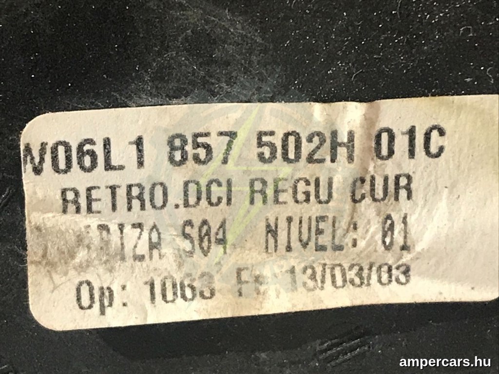 SEAT IBIZA III (6L1) Visszapillantó Tükör (Mechanikus) Jobb (2002–2009) 6L1857502H 10. kép