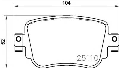 BREMBO P 85 140 - fékbetét AUDI SEAT SKODA VW