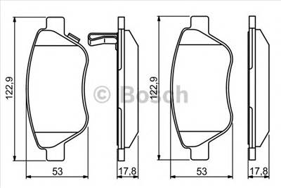 BOSCH 0 986 495 237 - fékbetét OPEL VAUXHALL