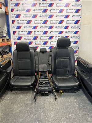 BMW X5 E70 X5E70 fekete bőr belső 5 személyes ajtókárpitszett
