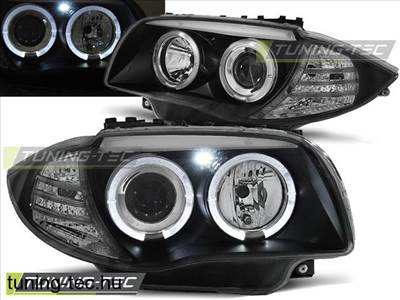 BMW 1 E87 / E81 Angel Eyes fekete 04-07 Tuning-Tec