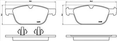 BREMBO P 86 023 - fékbetét VOLVO VOLVO ASIA