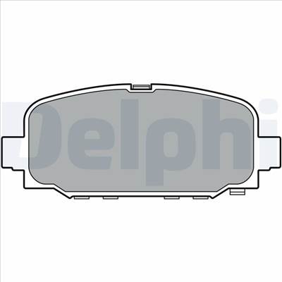 DELPHI LP3398 - fékbetétkészlet, tárcsafék JEEP