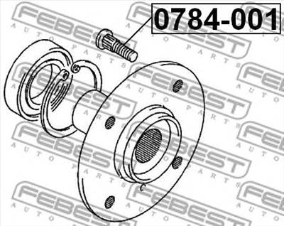 FEBEST 0784-001 - kerékcsavar MARUTI MARUTI SUZUKI MAZDA SANTANA SUZUKI SUZUKI (CHANGAN) SUZUKI MOTO