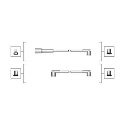 MAGNETI MARELLI 941319170060 - gyújtókábel szett SKODA