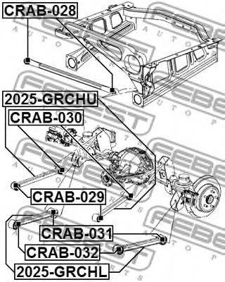 FEBEST CRAB-030 - Lengőkar szilent DODGE JEEP