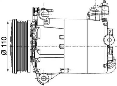 MAHLE ACP 1357 000P - klíma kompresszor FORD LAND ROVER VOLVO
