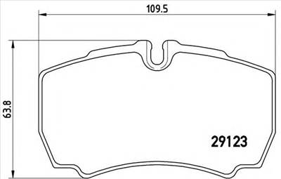 BREMBO P 24 084 - fékbetét FORD FORD (JMC) FORD AUSTRALIA
