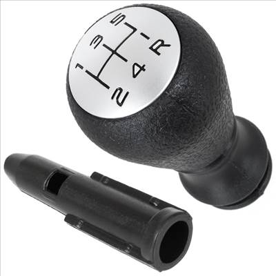 Peugeot 306 sebességváltó gombfej FEKETE  SILVER FEKETE SÉMÁVAL  adapter / átalakító a sebességváltó karjához, 2 db KOMPLETT
