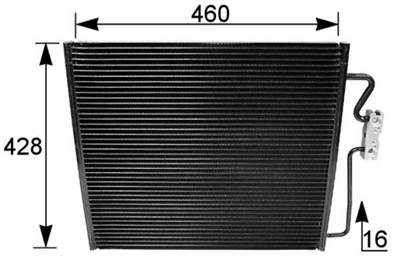 MAHLE AC 154 001S - klíma kondenzátor BMW