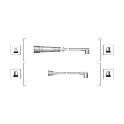 MAGNETI MARELLI 941319170003 - gyújtókábel szett CHRYSLER DODGE SEAT SKODA VW