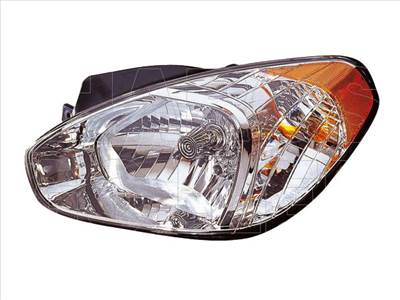Hyundai Accent MC 2006.01.01-2010.06.30 Bal fényszóró H4 motoros DEPO (0SFS)