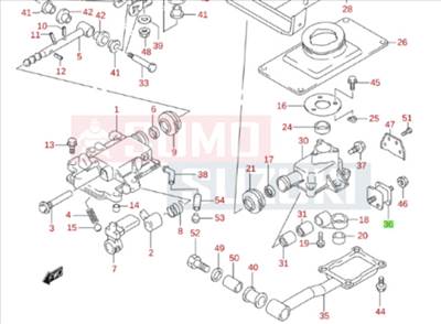 Suzuki Jimny 2018-ig sebváltó kulissza tartó gumibak gyári 29610-81A00