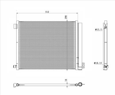 NRF 350469 - klíma kondenzátor NISSAN