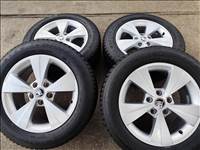5x112 r16 gyári Skoda Octavia télikerék garnitúra 205 60 r16 Dunlop Wintersport 5
