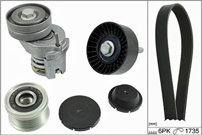 HEPU 20-1858 - hosszbordás szíj készlet AUDI SEAT SKODA VW