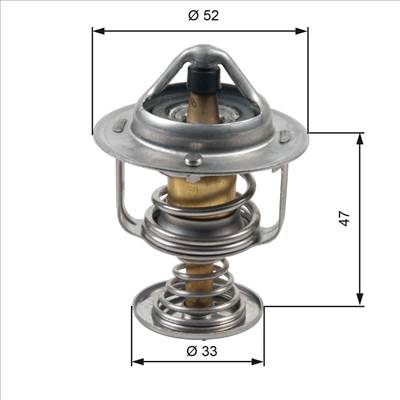 termosztát, hűtőfolyadék GATES TH30580G1 for TOYOTA, CITROËN, PEUGEOT, DAIHATSU, …