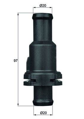 MAHLE TH 5 75 - termosztát, hűtőfolyadék AUDI SEAT SKODA VW