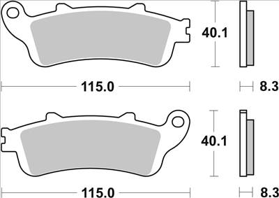 HONDA FES 250 Foresight Brembo Fékbetét készlet 07072XS