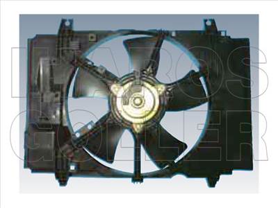 Nissan Tiida 2007.09.01-2011.04.01 Hűtőventilátor komplett (benzines, diesel) (0T02)