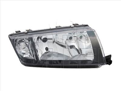 Skoda Fabia 1999.08.01-2007.04.30 Jobb fényszóró H7/H3 fekete házas DPA (1YVS)