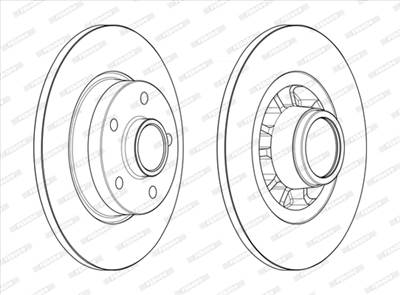 FERODO DDF2602-1 - féktárcsa FIAT NISSAN OPEL RENAULT VAUXHALL