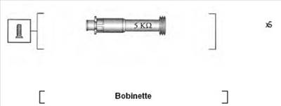 MAGNETI MARELLI 941095820620 - gyújtókábel szett FIAT LANCIA