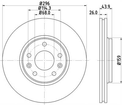 féktárcsa MINTEX MDC2196 for RENAULT, SAMSUNG